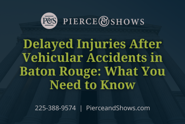 Delayed Injuries After Vehicular Accidents in Baton Rouge What You Need to Know